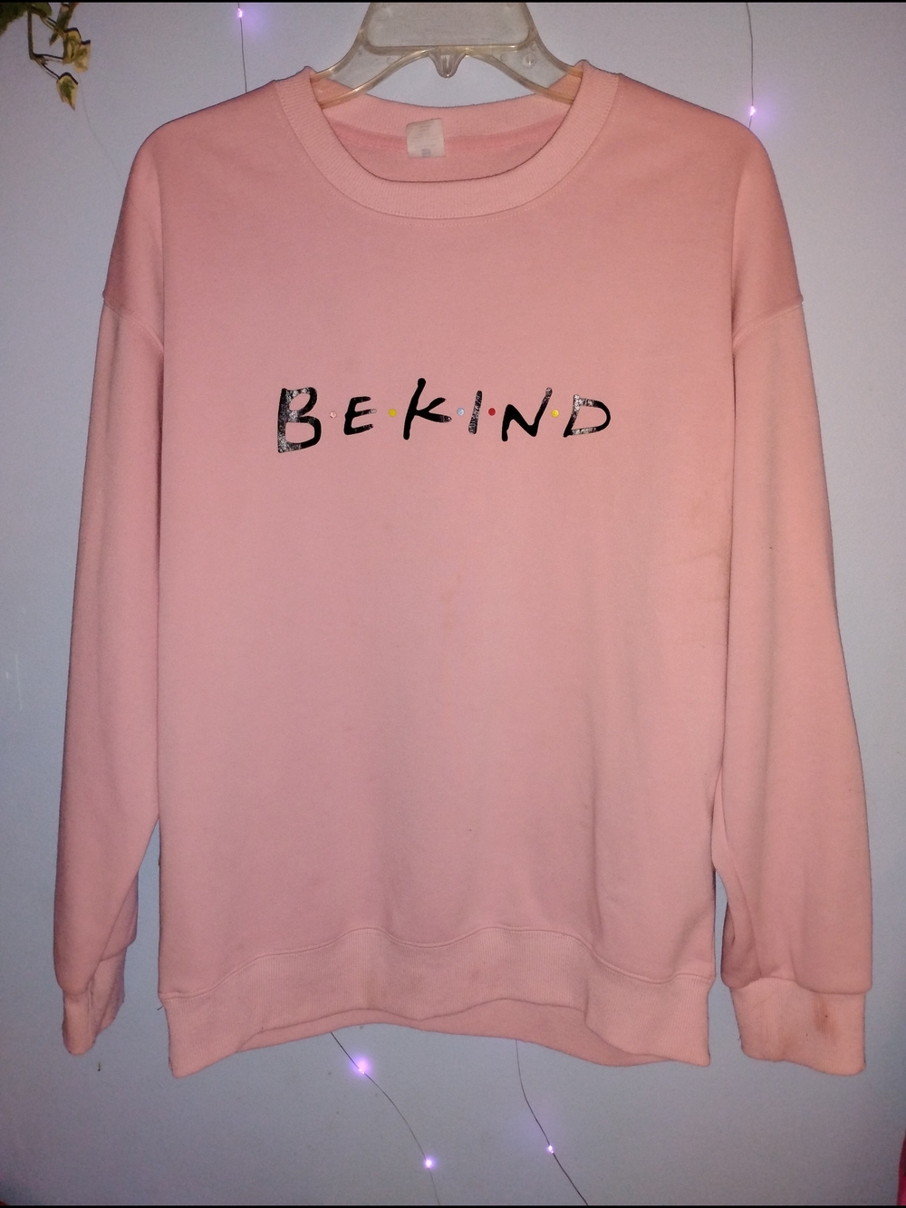 Source Unknown Pink 'Be Kind' Crewneck Sweatshirt